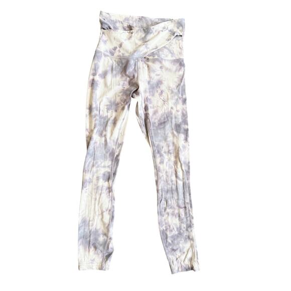 Lululemon Flow Y Bra Nulu & Align SHR CrissCross 28” Legging Purple Set Size 4 - Picture 5 of 13